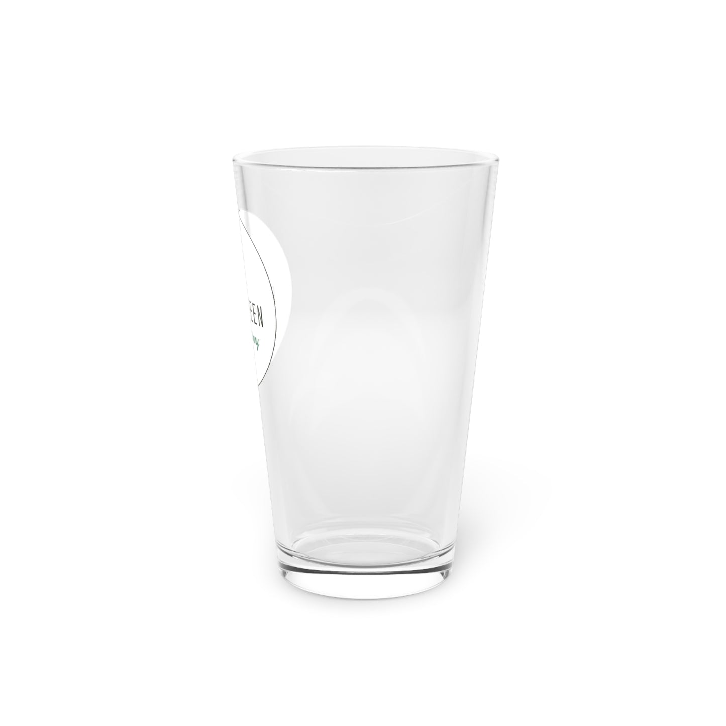 White Logo Pint Glass