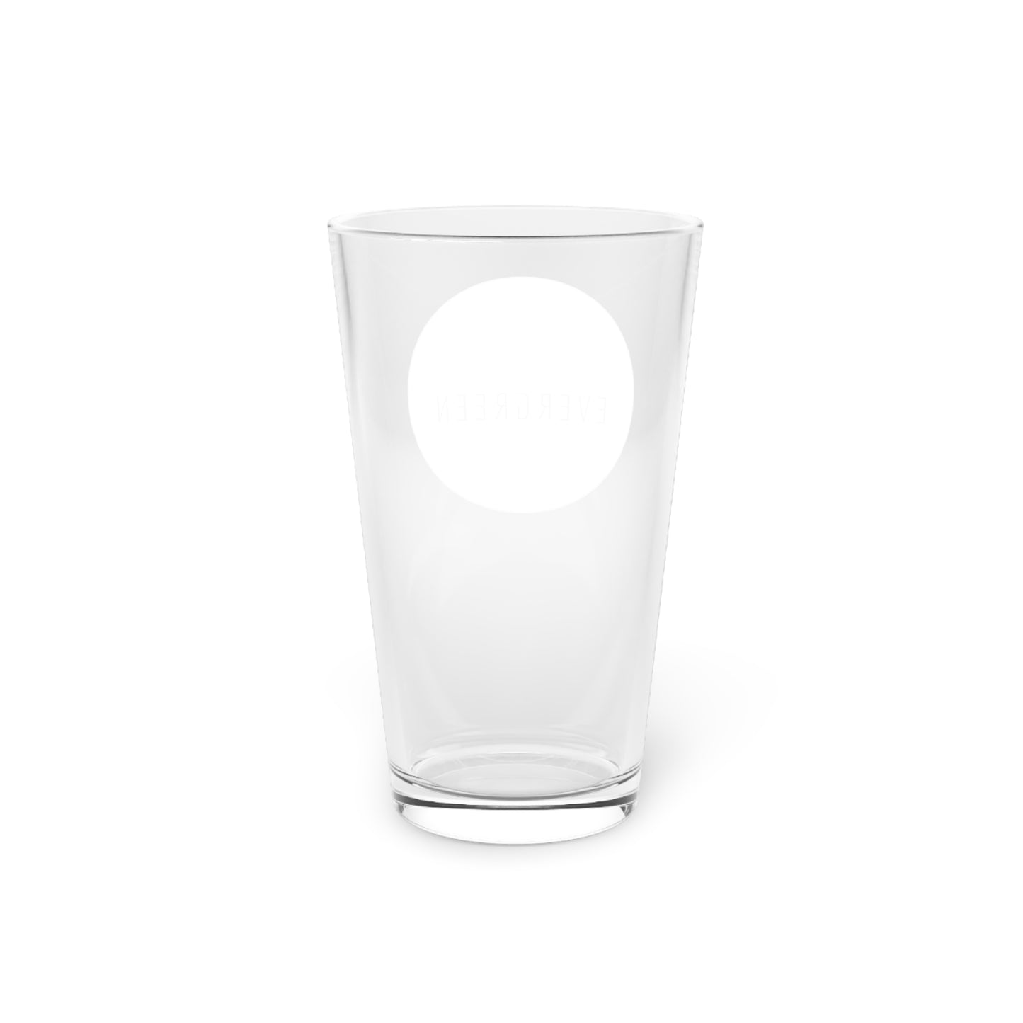 White Logo Pint Glass