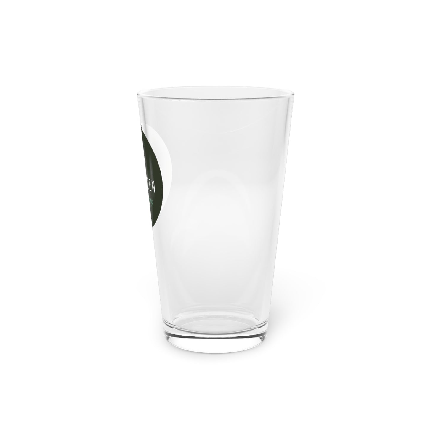 Dark Green Logo Pint Glass