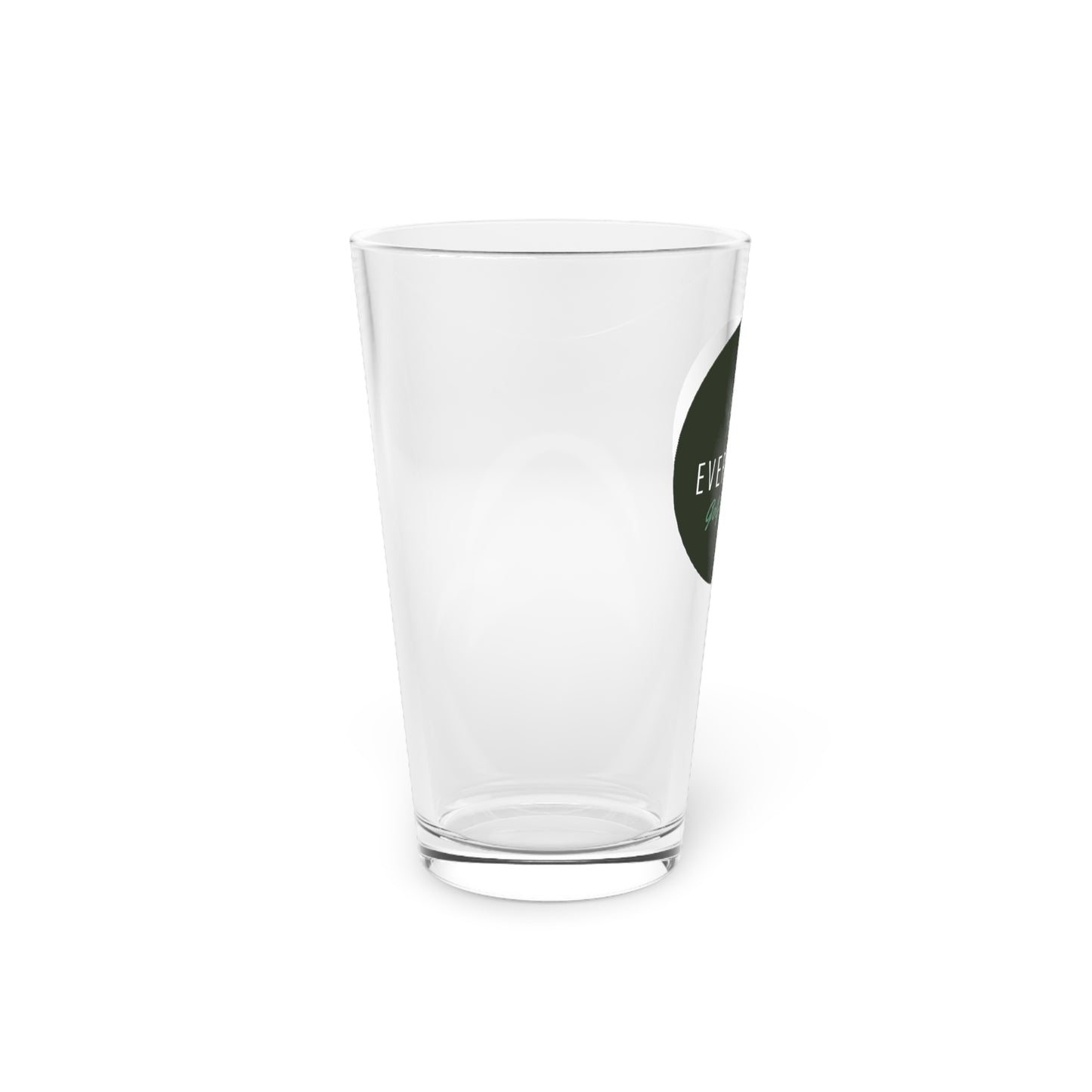 Dark Green Logo Pint Glass