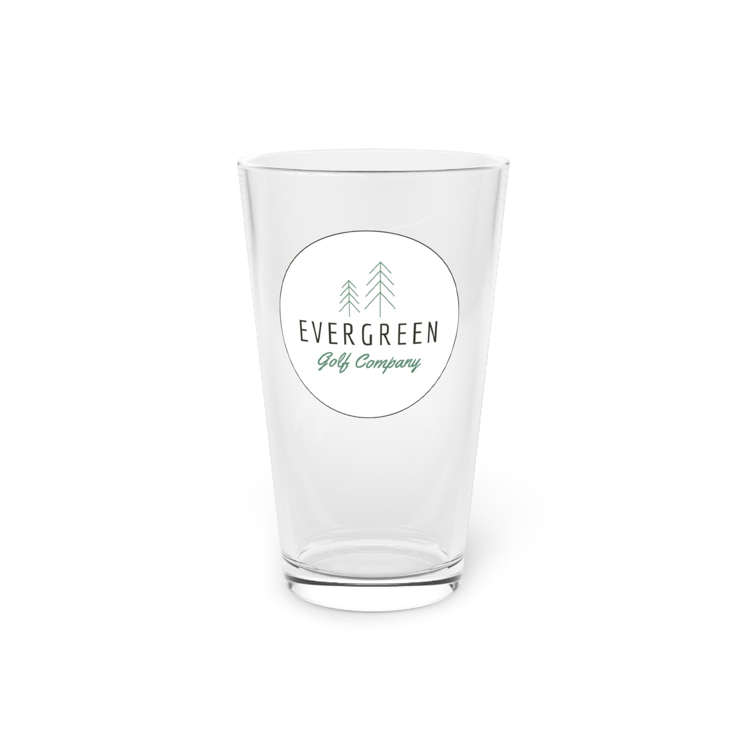 White Logo Pint Glass